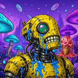 Oozlings #2171, Mutated Rusty Robot · Fungus Forest
