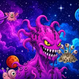 Oozlings #2172, Squid · Void Nebula
