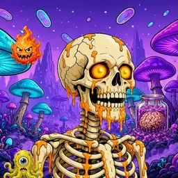 Oozlings #2176, Skull · Fungus Forest