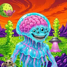 Oozlings #2187, Jellyfish Brain · Acid Lake