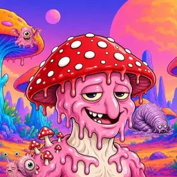 Oozlings #2200, Mushroom Head · Mushroom Desert