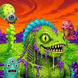 Oozlings #2202, Swamp Fish · Acid Lake