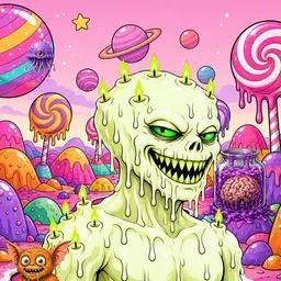 Oozlings #2211, Mutated Candle Wax · Candy Planet