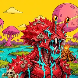 Oozlings #2212, Crab · Turquoise Swamp