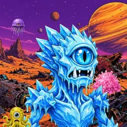 Oozlings #2233, Ice Cyclops · Ship Junkyard