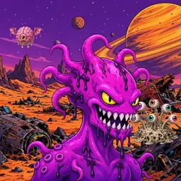 Oozlings #2237, Squid · Ship Junkyard