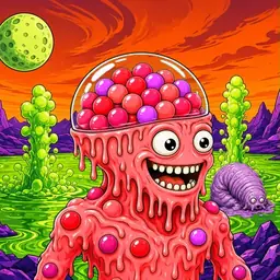 Oozlings #2238, Mutated Gumball Brain · Acid Lake