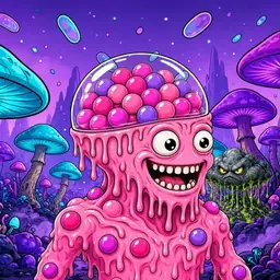 Oozlings #2240, Gumball Brain · Fungus Forest