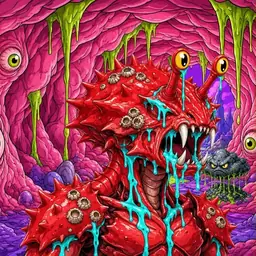 Oozlings #2241, Crab · Flesh Cave