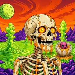 Oozlings #2242, Skull · Acid Lake
