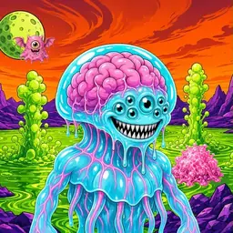 Oozlings #2252, Jellyfish Brain · Acid Lake