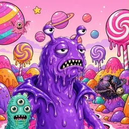 Oozlings #2255, Slug · Candy Planet