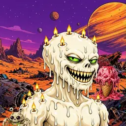 Oozlings #2268, Candle Wax · Ship Junkyard