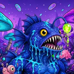 Oozlings #2269, Anglerfish · Fungus Forest