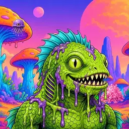 Oozlings #2275, Swamp Fish · Mushroom Desert