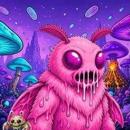 Oozlings #2280, Mutant Moth · Fungus Forest