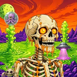 Oozlings #2281, Skull · Acid Lake