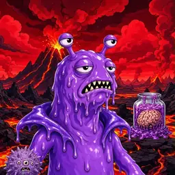 Oozlings #2283, Slug · Lava Fields