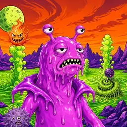 Oozlings #2299, Mutated Slug · Acid Lake