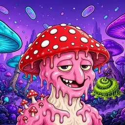 Oozlings #2302, Mushroom Head · Fungus Forest