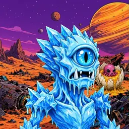 Oozlings #2306, Ice Cyclops · Ship Junkyard