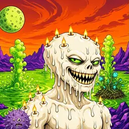Oozlings #231, Candle Wax · Acid Lake