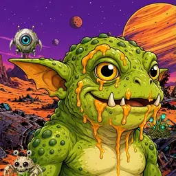 Oozlings #2310, Toad Goblin · Ship Junkyard