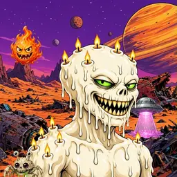 Oozlings #2315, Candle Wax · Ship Junkyard