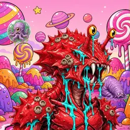 Oozlings #2325, Crab · Candy Planet