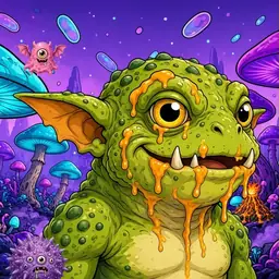 Oozlings #2343, Toad Goblin · Fungus Forest