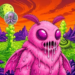 Oozlings #2345, Mutant Moth · Acid Lake