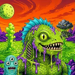 Oozlings #2348, Swamp Fish · Acid Lake