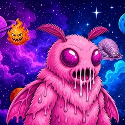 Oozlings #2353, Mutant Moth · Void Nebula