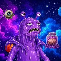 Oozlings #2360, Slug · Void Nebula