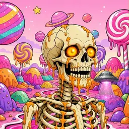 Oozlings #2363, Skull · Candy Planet