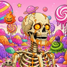 Oozlings #2365, Skull · Candy Planet