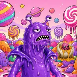 Oozlings #2366, Slug · Candy Planet