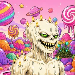 Oozlings #2367, Candle Wax · Candy Planet