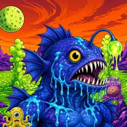 Oozlings #2370, Anglerfish · Acid Lake