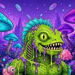 Oozlings #2378, Swamp Fish · Fungus Forest