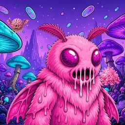 Oozlings #2381, Mutant Moth · Fungus Forest