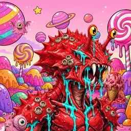 Oozlings #2402, Crab · Candy Planet