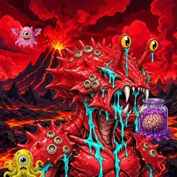 Oozlings #2404, Crab · Lava Fields