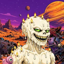 Oozlings #2409, Candle Wax · Ship Junkyard