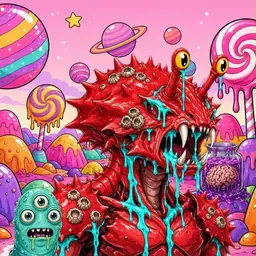 Oozlings #2425, Crab · Candy Planet