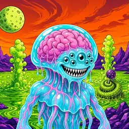 Oozlings #2434, Jellyfish Brain · Acid Lake