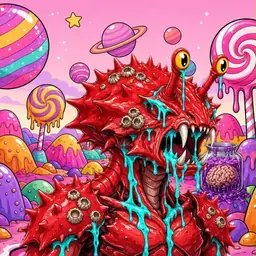 Oozlings #2439, Crab · Candy Planet