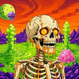 Oozlings #2450, Skull · Acid Lake