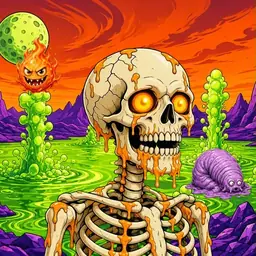 Oozlings #2468, Skull · Acid Lake