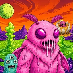 Oozlings #2469, Mutant Moth · Acid Lake